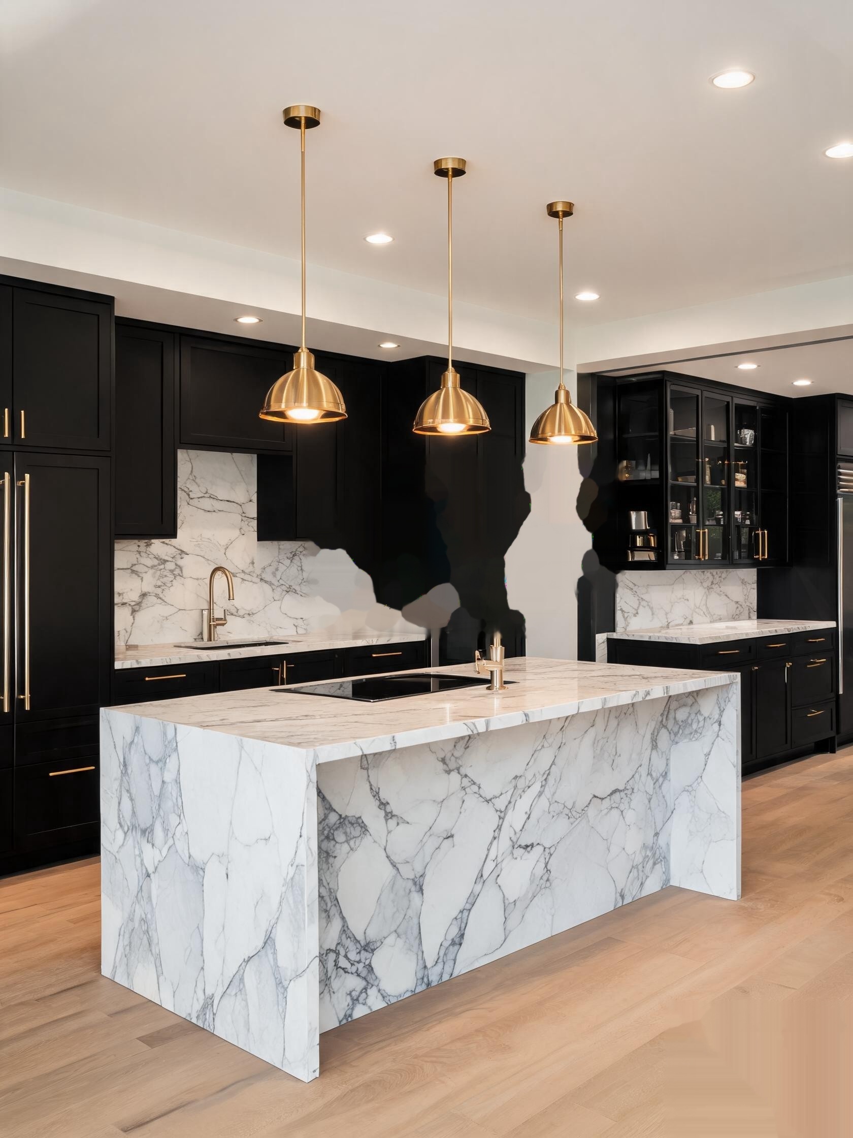 Designer kitchen with butler's pantry