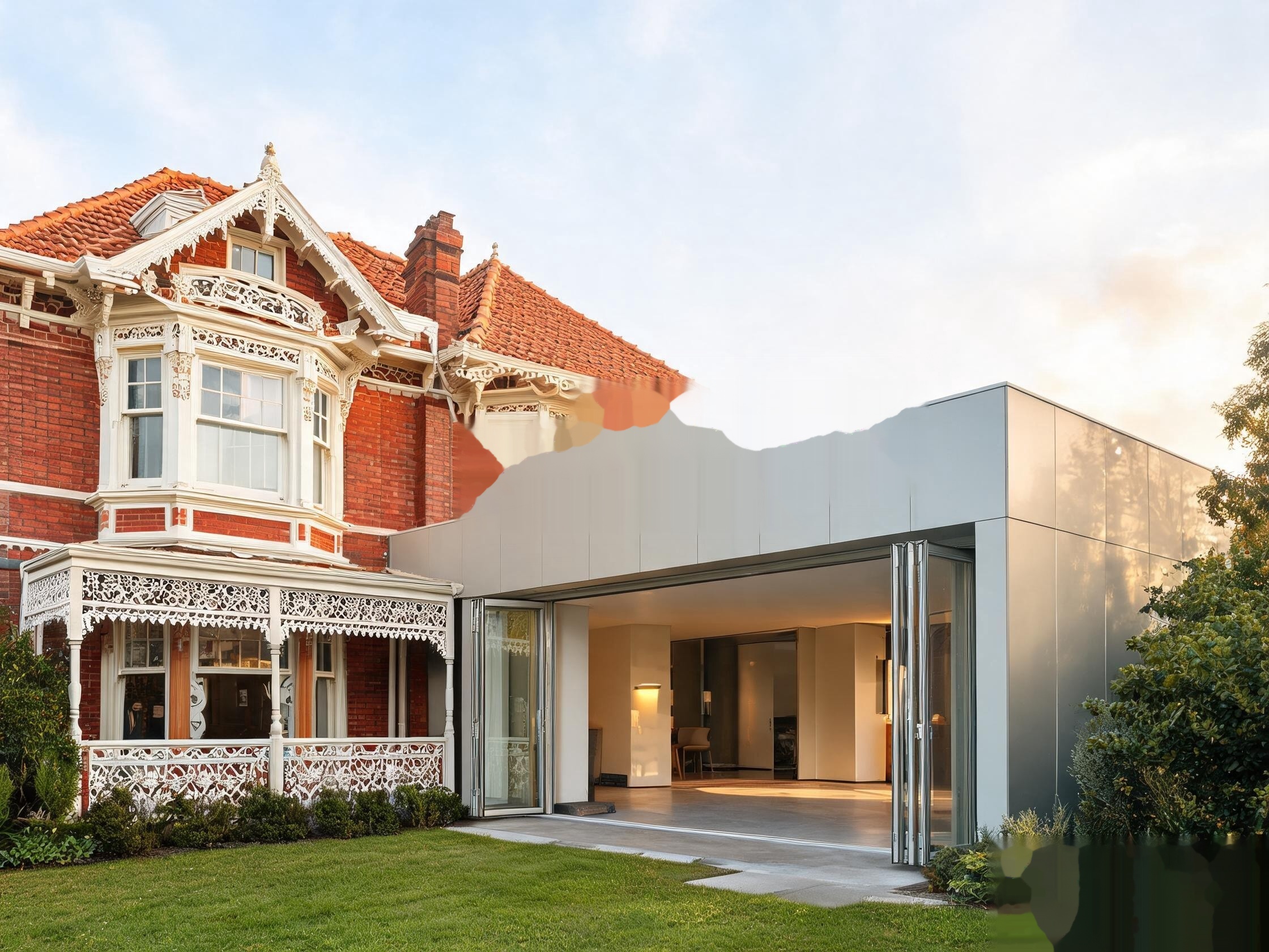 Heritage home renovation with modern extension